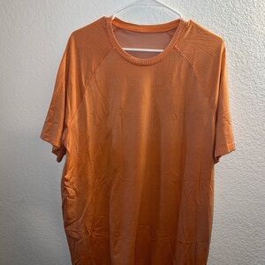Lululemon Athletica Orange Short Sleeve Tee